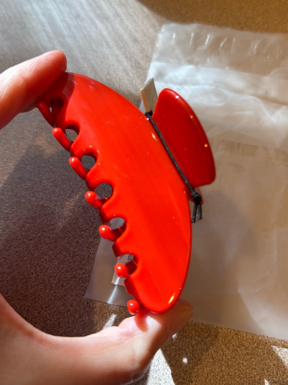 Nat + Noor Cherry Red Hair Claw Clip New NWT